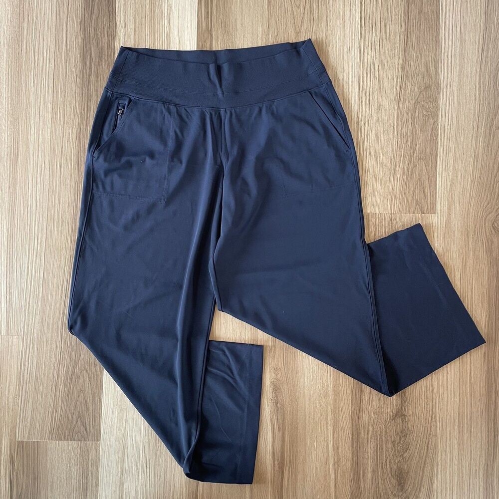 Athleta Venice Women’s Size XL Wide Leg Navy Pants Travel Athleisure Minimalist